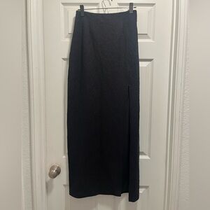 Free People Kendra Black Lace Maxi
Skirt Side Slit Festival Size 8 NWOT